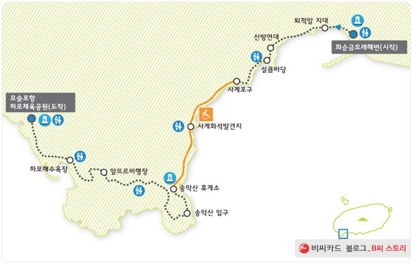 제주 오름·바다 일러스트 엽서