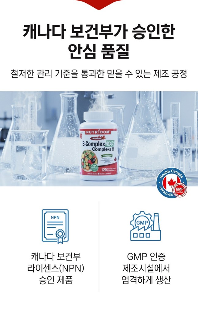 NUTRIDOM B-Complex MAX 상세페이지