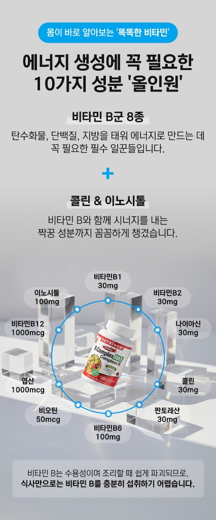 NUTRIDOM B-Complex MAX 상세페이지